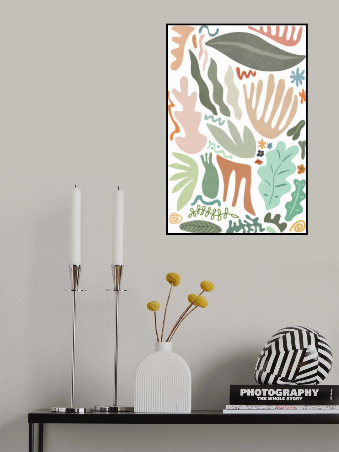 Botanical Colors and Shapes Poster och Canvastavla