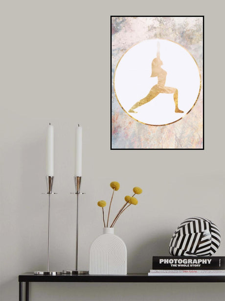 Yoga gold marble 3 Poster och Canvastavla