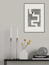 Minimalist maze Poster och Canvastavla