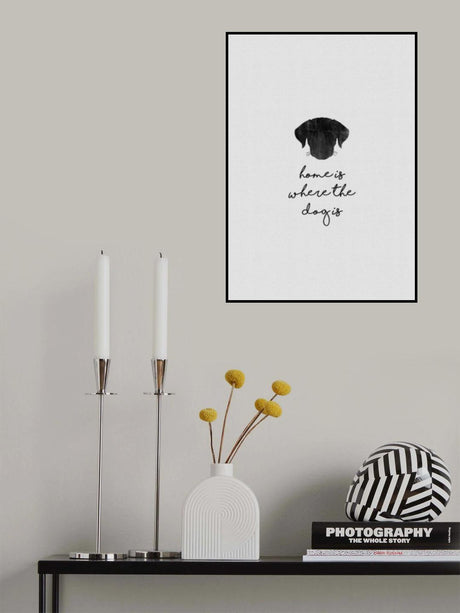 Home Is Where the Dog Is Poster och Canvastavla