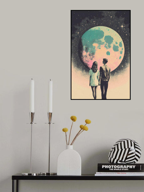 To The Moon And Back Poster och Canvastavla