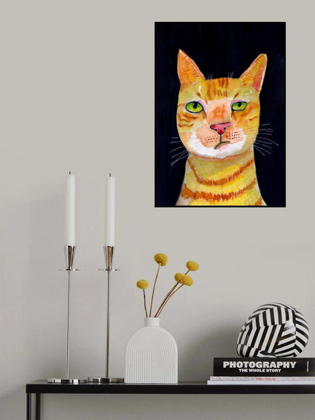 Ginger Cat Poster och Canvastavla