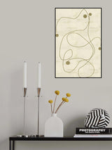 Neutral Lines and Dots 1 Poster och Canvastavla