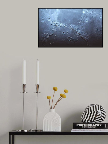 Mountains &amp; Oceans of The Moon Poster och Canvastavla