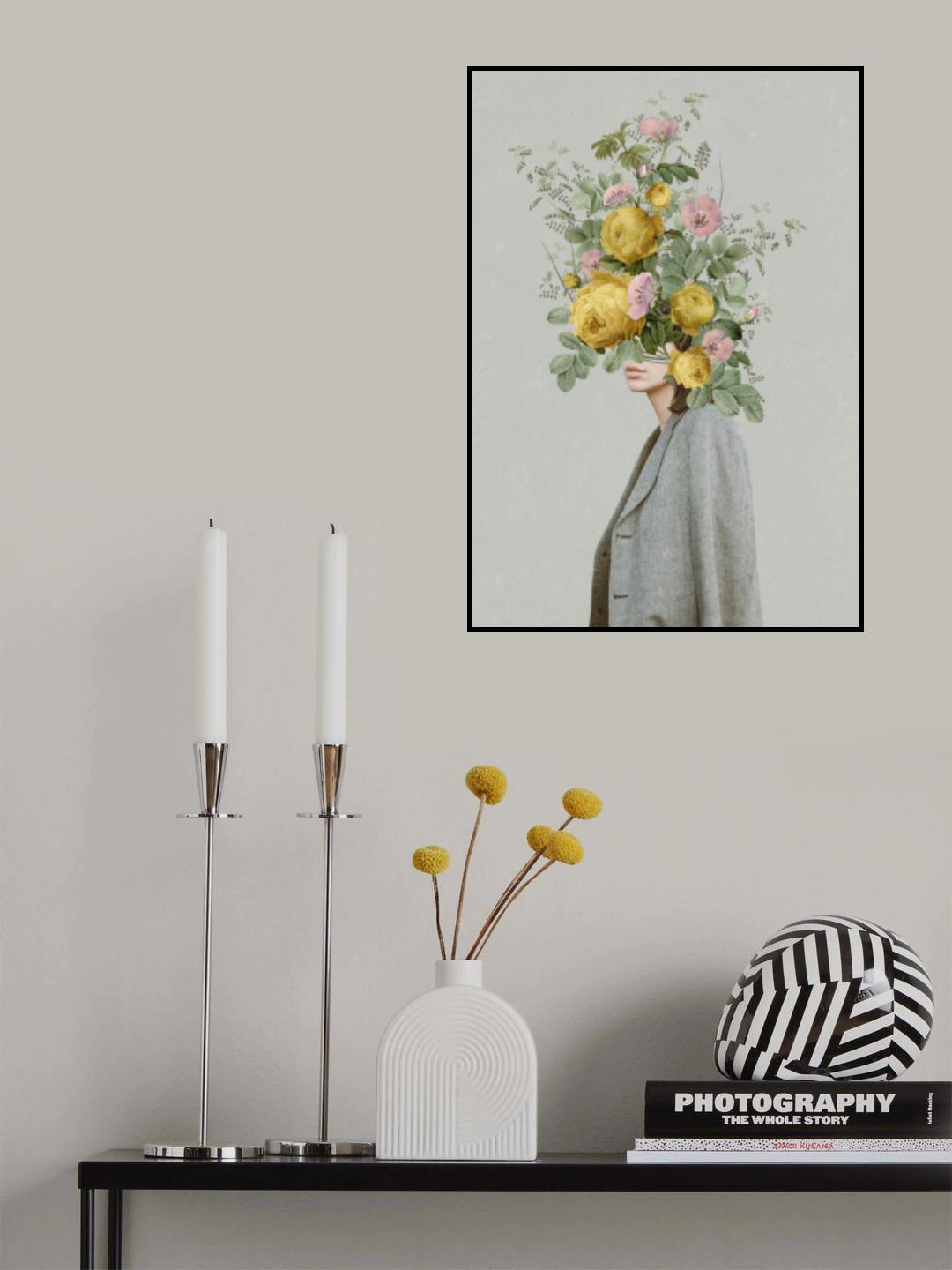 Yellow bouquet Poster och Canvastavla