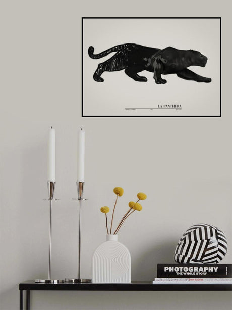 La Panthera (black) Poster och Canvastavla