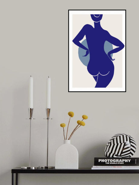 Femme Bleu Poster och Canvastavla